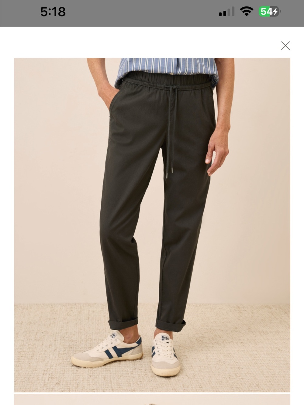 Pact Organic Daily Twill Ultra-High Rise Tapered Pant